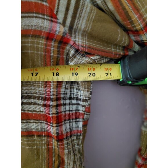 WRANGLER Womens Top SZ M Pearl Snap Button Lace Plaid Long Sleeve Rodeo - Picture 10 of 11